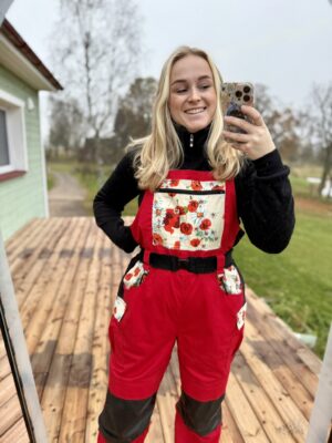 Naiste tööriided - Punane Tukse